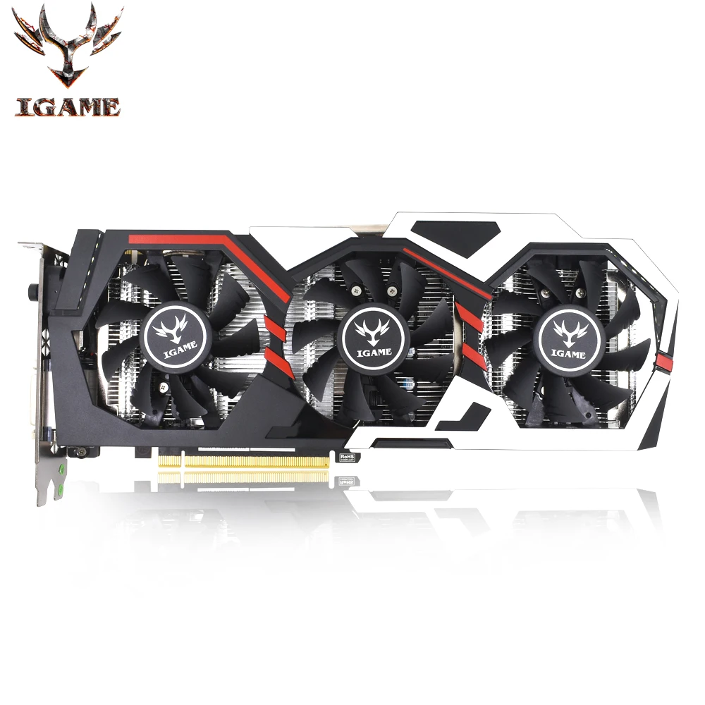 

Colorful NVIDIA GeForce iGame GTX 1070 GPU 8GB TOP GDDR5 256bit PCI-EX16 3.0 X16 Gaming Video DVI+HDMI+3DP 3 Fans Graphics Card