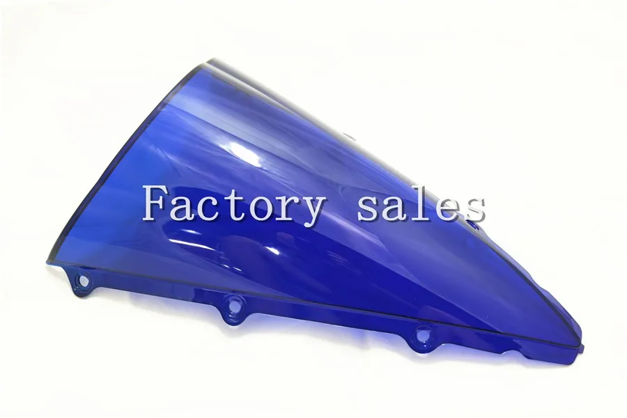 Для Yamaha YZF1000 R1 2002 2003 синее ветровое стекло Double Bubble 02 03 CC RR YZFR1 YZF 1000|windshield windscreen|double