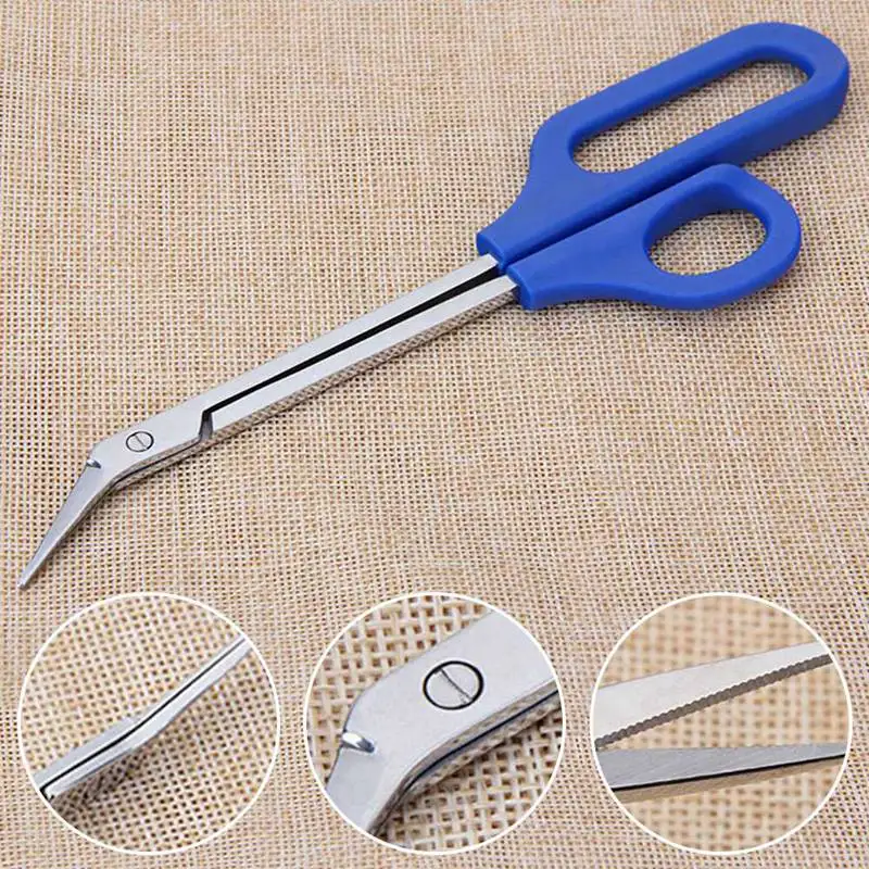 

1pc Cutting Clipper Cutter Easy Grip Long Toe Nail Toenail Scissor Manicure Blue