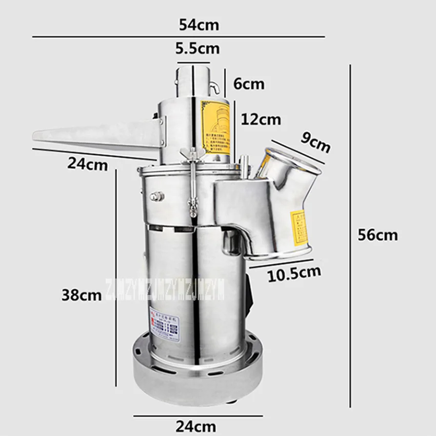YF-10 коммерческих Китайский травяной медицины шлифовальный станок мясорубки бытовые порошок автомат 110 В/220 В 2200 Вт 2- 15 кг/ч 2840r/мин