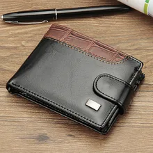 New PU Leather Men Wallet Coin Pocket Real Men's Leather Wallet With Coin Purse High Quality Male Card Holder Purse game tom clancy s the division color printing men long wallet pu leather money coin purse male pocket card holder passport case