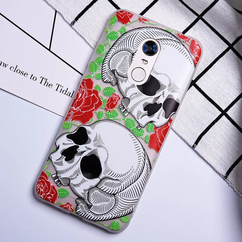 TOMKAS Painted Phone Case For Xiaomi Redmi 4X 5 Plus Flower Plants Animal Patterned  TPU Silicone Back Cover Coque fundas        (17)