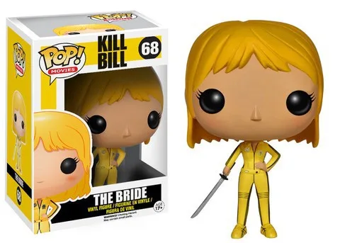 Оригинальный Funko pop Kill Bill Movie - The Bride #68 Beatrix Kiddo Коллекционная Виниловая фигурка