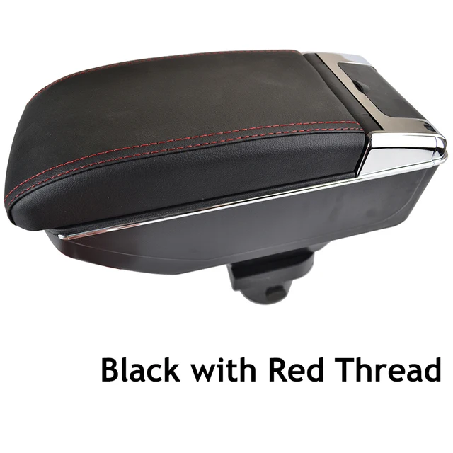 SENYAZON Dual Layer Armrest for Toyota Yaris 2 Hatchback Vitz 2006-2011 Center Console Storage Box Leather Arm Rest Daihatsu Charade Flexible