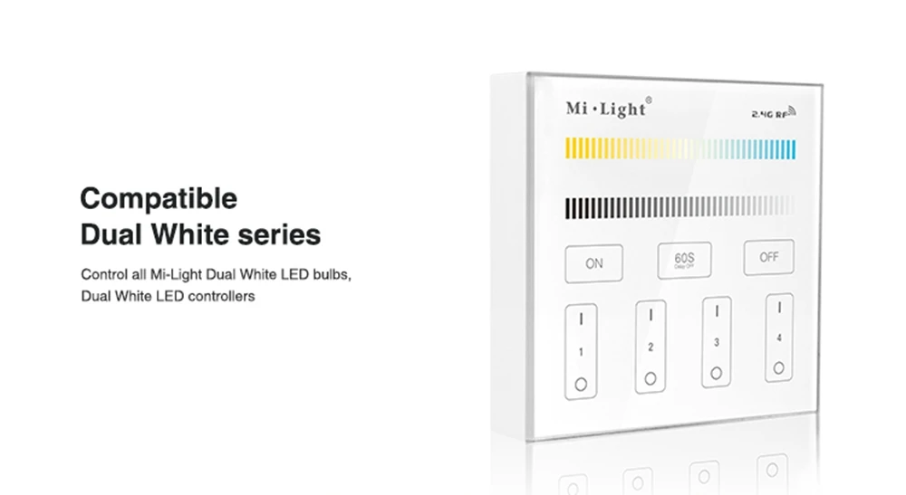 Milight WI-FI IBOX2 светодиодный контроллер 2,4G B2 CCT Цвет Температура светодиодная Сенсорная панель дистанционного управления FUT035 Led диммер DC12-24V