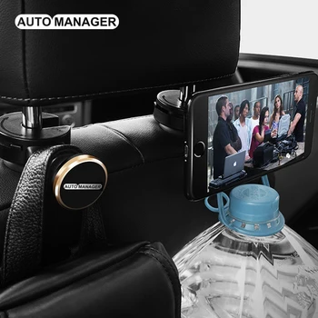 

Magnetic Phone Holder Universal Mobile Cell Phone Support Car Headrest Mount 1 Pcs