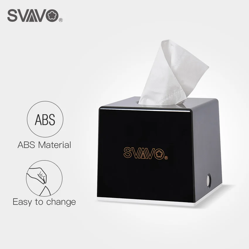 

SVAVO Plastic Napkin Tissue Holder Four Color Household Paper holder Tissue Box for Kitchen,Dining Room(V-7001)