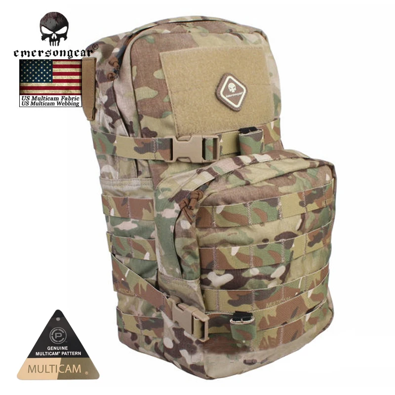 

EMERSONgear Military Paintball tactical Hydration Backpack Modular Assault Molle w 2.5L Water Bag Hydration Pack Bag EM5816