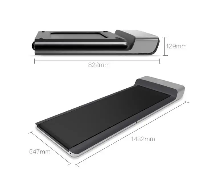 Fast Shipping Walking Treadmill Exercise Machine Foldable Household non-flat Smart Control of Speed Connect App DC motor