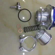 Универсальный поршневой 50 мм выдувный клапан BOV RACING Turbo V-Band приварной фланец черный или синий