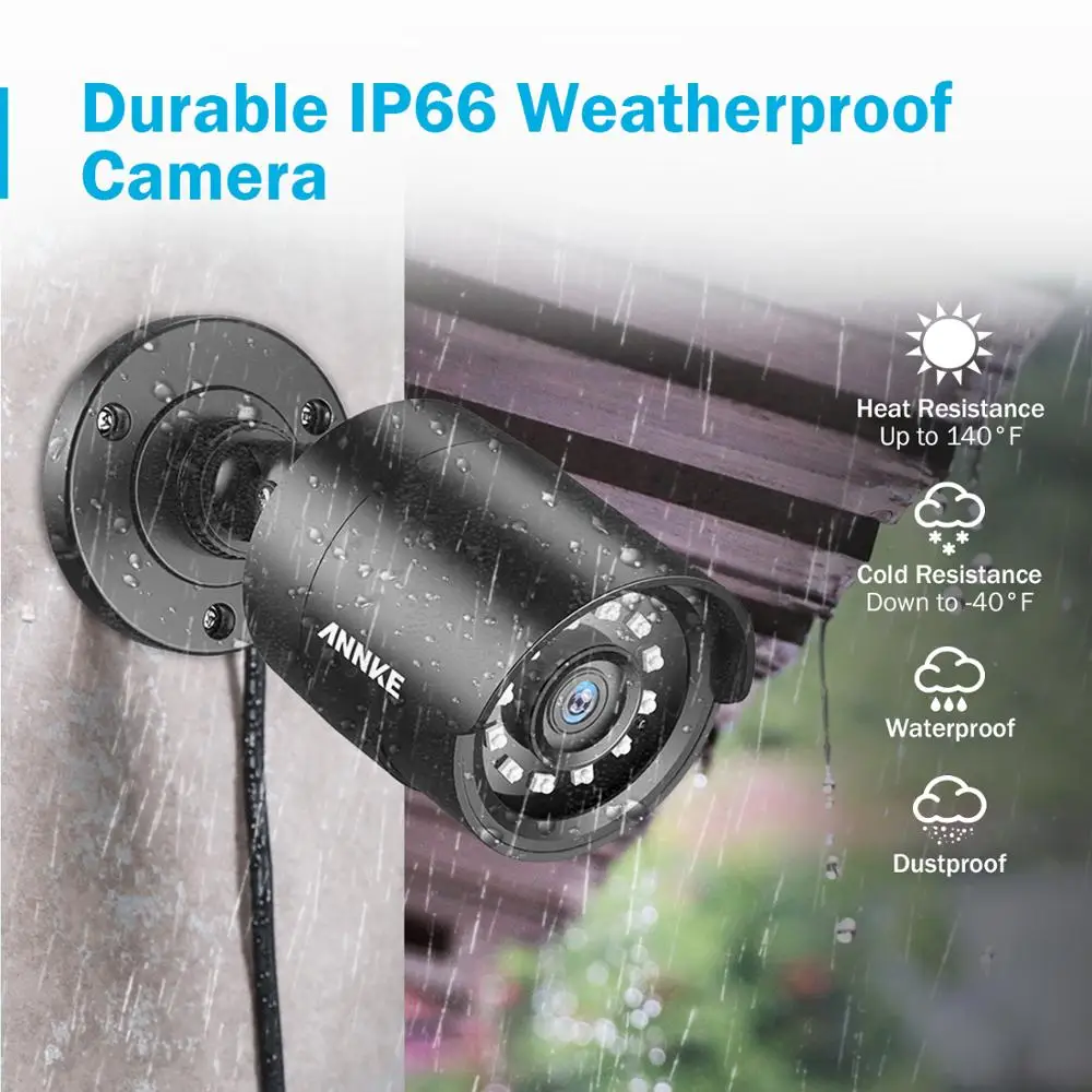 ANNKE 1080P Lite 4CH/8CH 5в1 H.264 + DVR система видеонаблюдения 4X Смарт ИК Пуля наружные