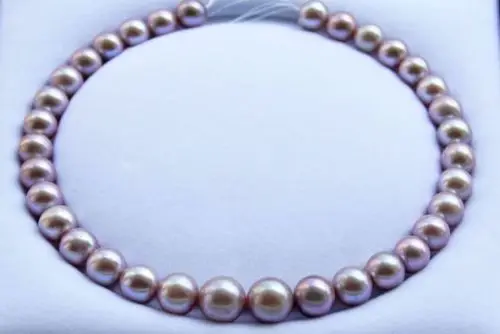 

FREE SHIPPING HOT sell new Style >>>>RARE 13 MM AUSTRALIAN SOUTH SEA GENUINE PURPLE NUCLEAR PEARL NECKLACE14K18