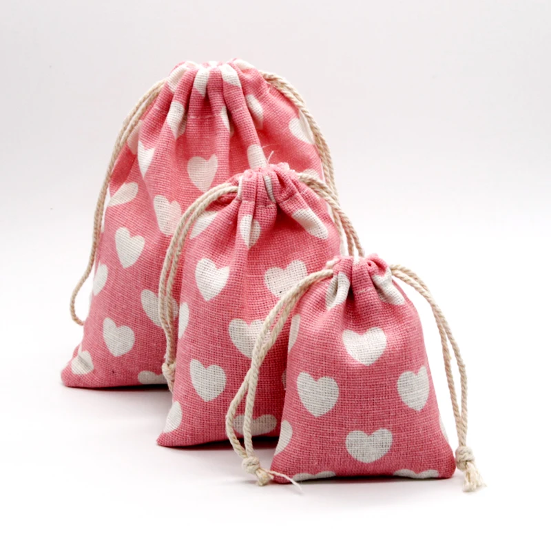 

2pcs/lot Colorful Designs Cotton Bags 19x24cm Big Drawstring Gift Bag Muslin Pouch Jewelry Cosmetics Boutique Packaging Bags