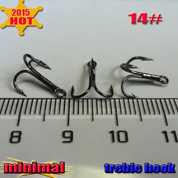 

Treble Fishing Hooks Barble Hook Round Bend High Quality size:14# quantity:5000pcs high-carbon steel