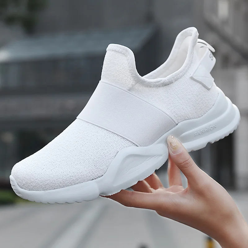 

FANPAO Vintage Shaped Classic Easy Matching Women Yeezys Shark Boost Easy Slip Ons Running Practice Sport Sneakers for Girls