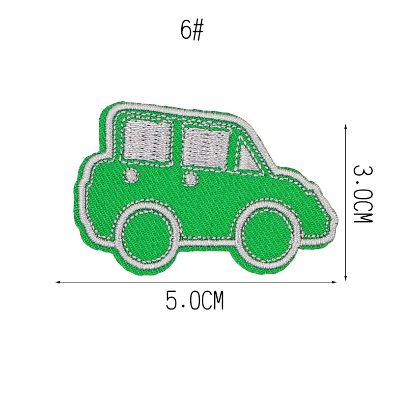 JOD мультфильм Авто ткань патч прикрепляется гладильная термо аппликации для детской одежды наклейки для шитья вышивка Diy патч - Цвет: 6