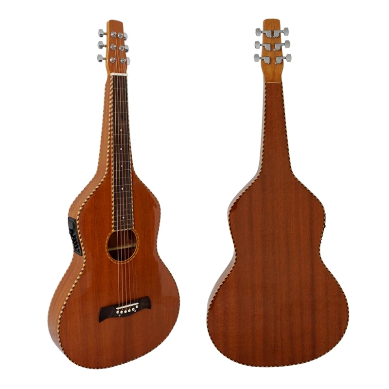 

Aiersi brand Rope binding mahogany Body Electric Weissenborn Hawaiian slide Guitar Model HG001BE