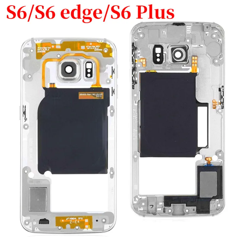 Стеклянная задняя крышка аккумулятора S6 Edge Plus для Samsung Galaxy G920 G920F G925 G925F G928