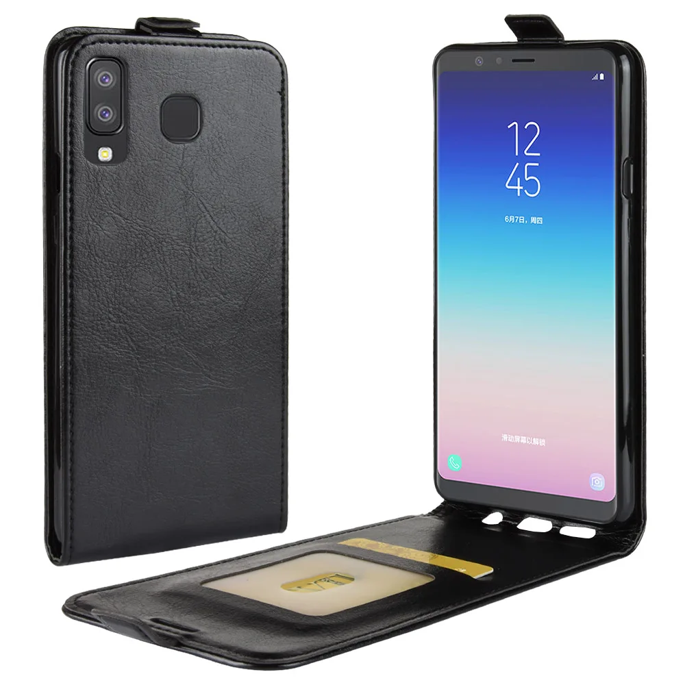 Чехол для телефона Samsung A9 Star A8 Flip Обложка на заднюю панель из искусственной кожи