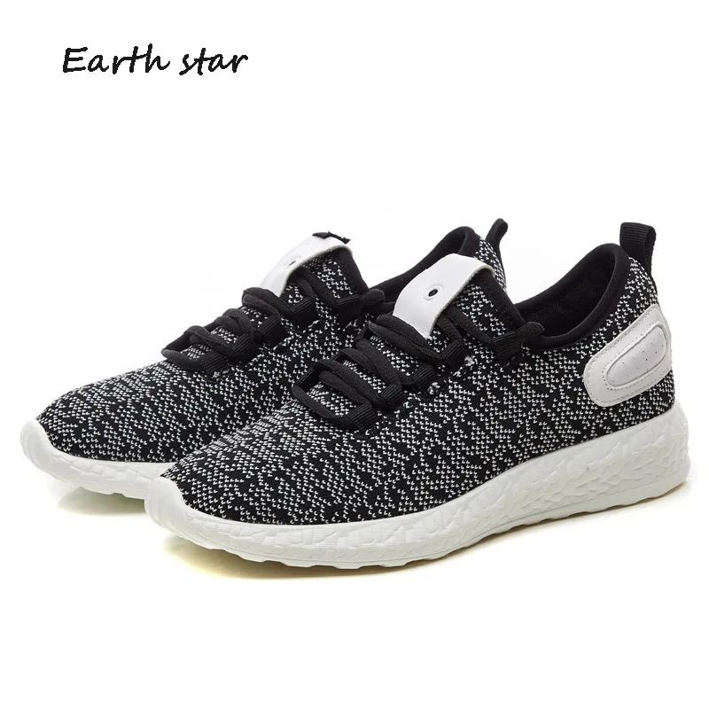 

EARTH STAR 2018 Autumn Casual White Shoes Women Brand Sneakers Lady Fashion chaussure Breathable Female footware All Match Flats