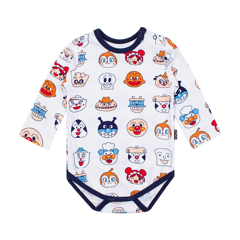 TinyPeople Bread family Cartoon baby Bodysuit spring Boys clothes cotton girls Autumn infant onesie newborn jumpsuit daddy - Color: Bread family