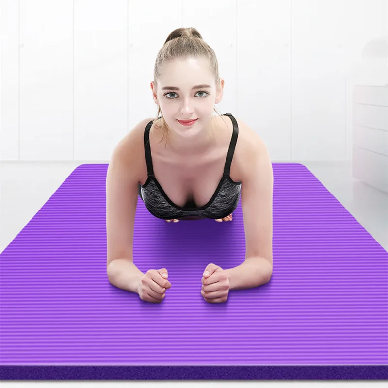 

1850*900*15MM NBR Yoga Mat Non-slip Thicked Fitness Yoga Mat Bag Exercise Bandages Gymnastic Mats Esterilla Yoga