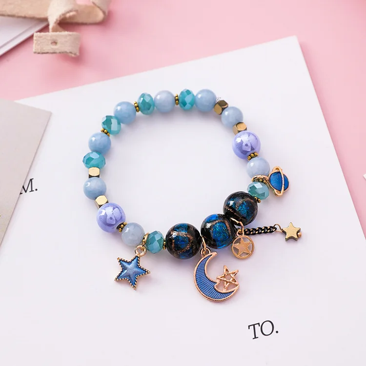 2018 модные ювелирные браслеты для женщин pulseira feminina Красочные эластичные бусины
