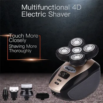 

5 in 1 Grooming Kit Washable 5 Heads Electric Razors Rechargeable Shaver Razor for Men Shaving Machine Beard Hair Removal 30