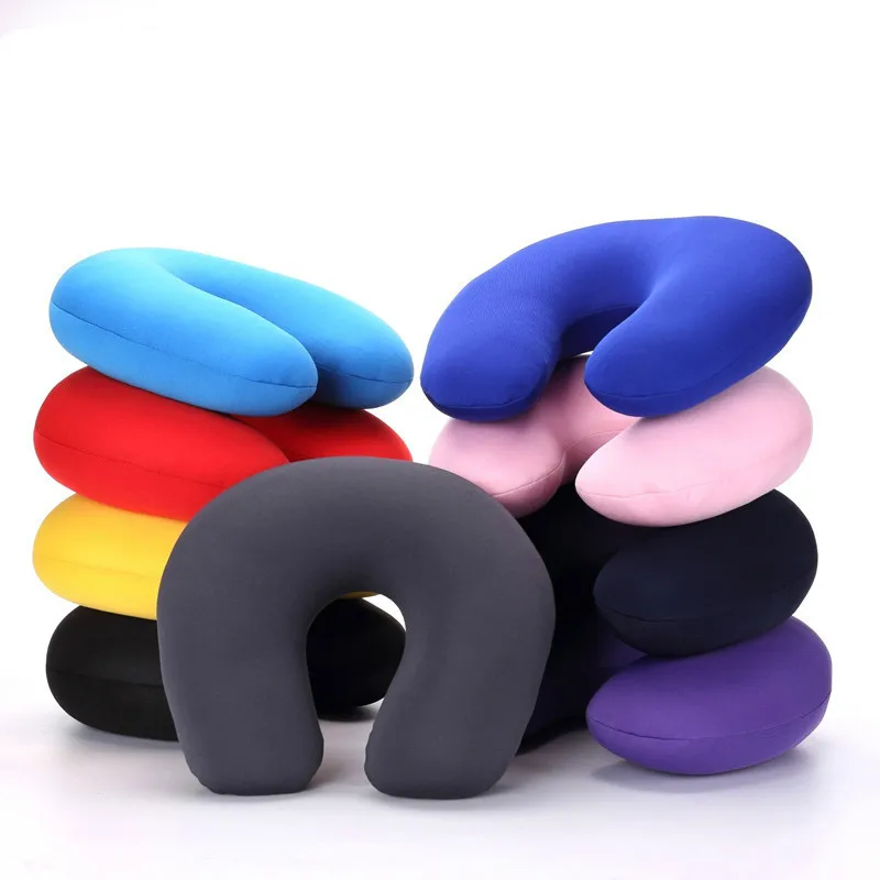

Microbead Home Travel Car Neck Pillow Cushion Sleep Support Pain Relief Soft Nursing Soild U Shaped Comfort Cushion
