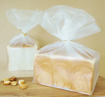 

500pcs Baking packaging thickened matte translucent plastic packing bag toast bread bag