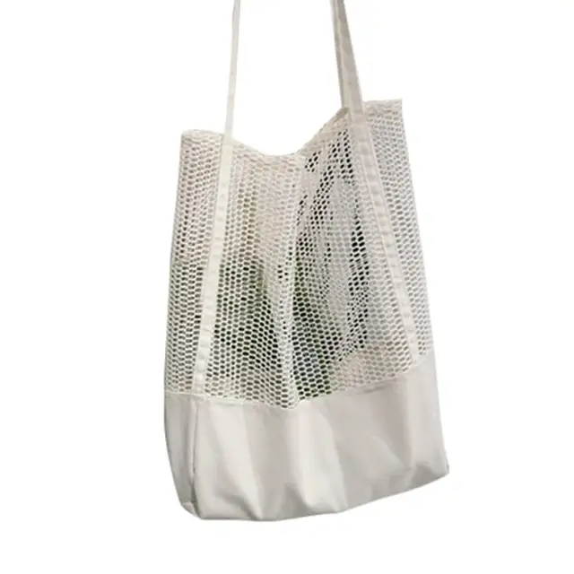 Women S Handbags School Bag Purse Las Bolsa Feminina Black White Women S Handbags School Bag Purse Las Bolsa Feminina Black White Mesh Shoulder Messenger Beach Ping