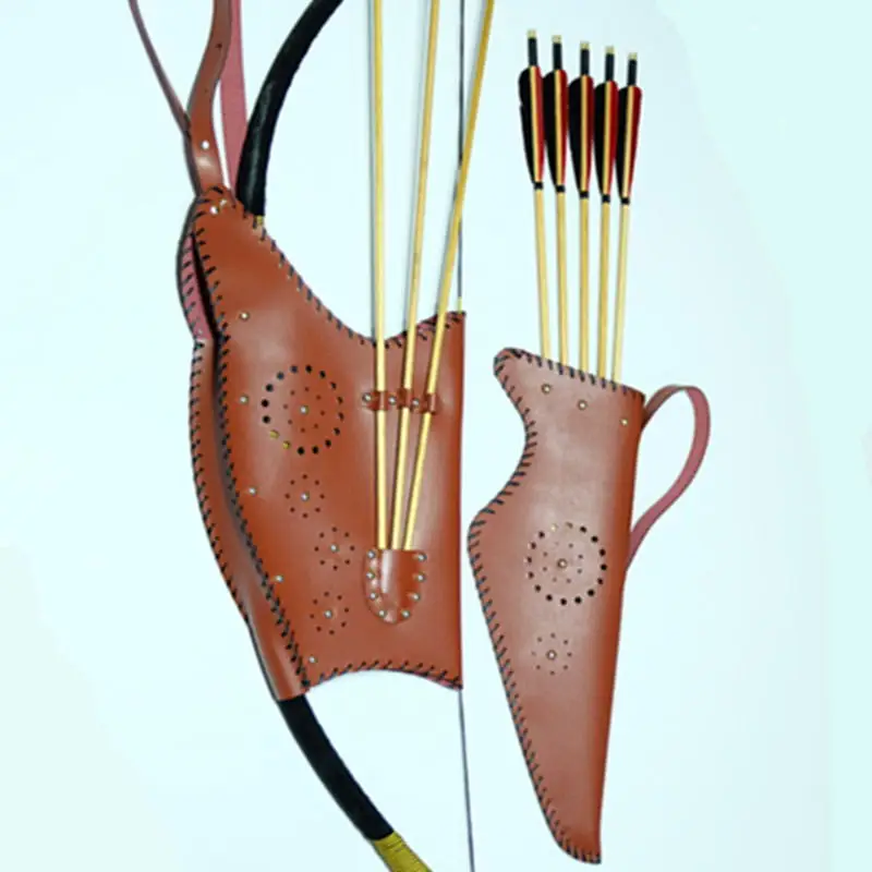 Handmade Traditional Bags for Bow and Arrow Brown / Wine / Black