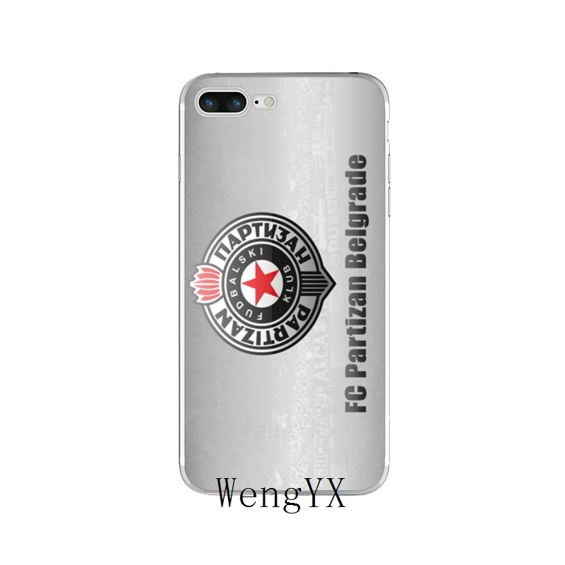 Для FK Partizan Belgrade тонкий силиконовый мягкий чехол для телефона из ТПУ для iPhone X 8 8plus 7 7plus 6 6s plus 5 5S 5c SE 4 4S - Цвет: PartizanBelgradeA03