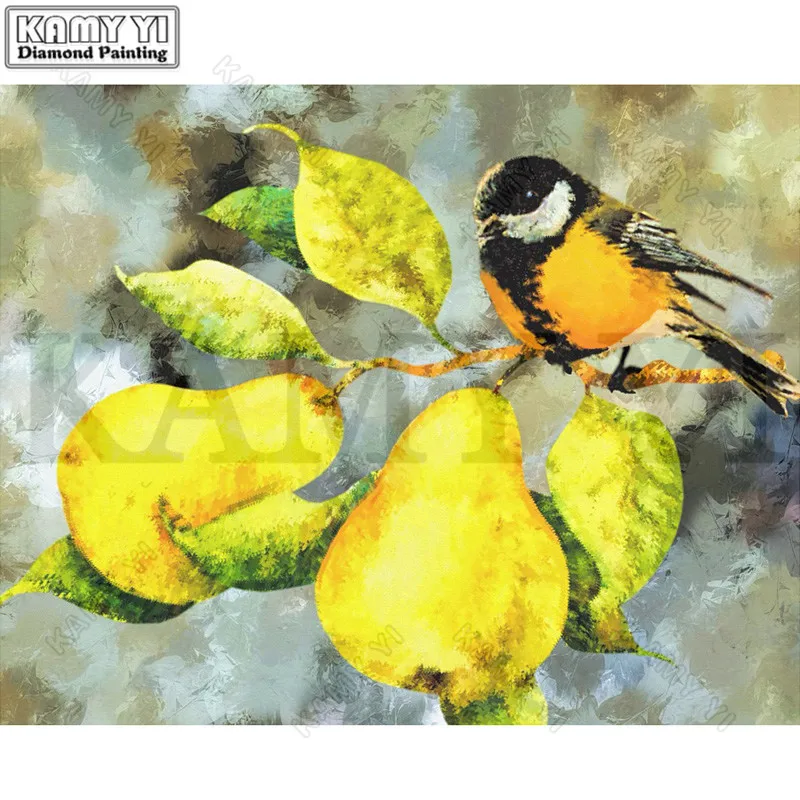 

3D Rhinestone Painting Crystal Home Decor DIY Diamond Painting Cross Stitch "Yellow Bird" Pattern Diamond Embroidery Crafts