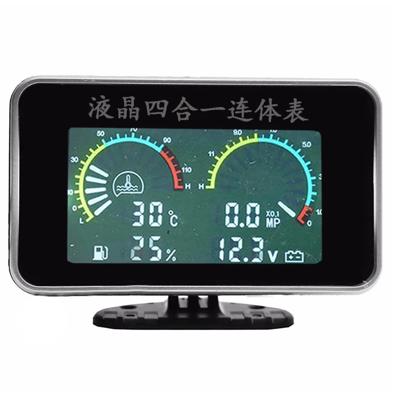 

4 Functions 12v 24v Truck Car Water Temperature/Oil Pressure/Fuel/voltage Gauges oil press Gauge Meter Set level manometro 52mm