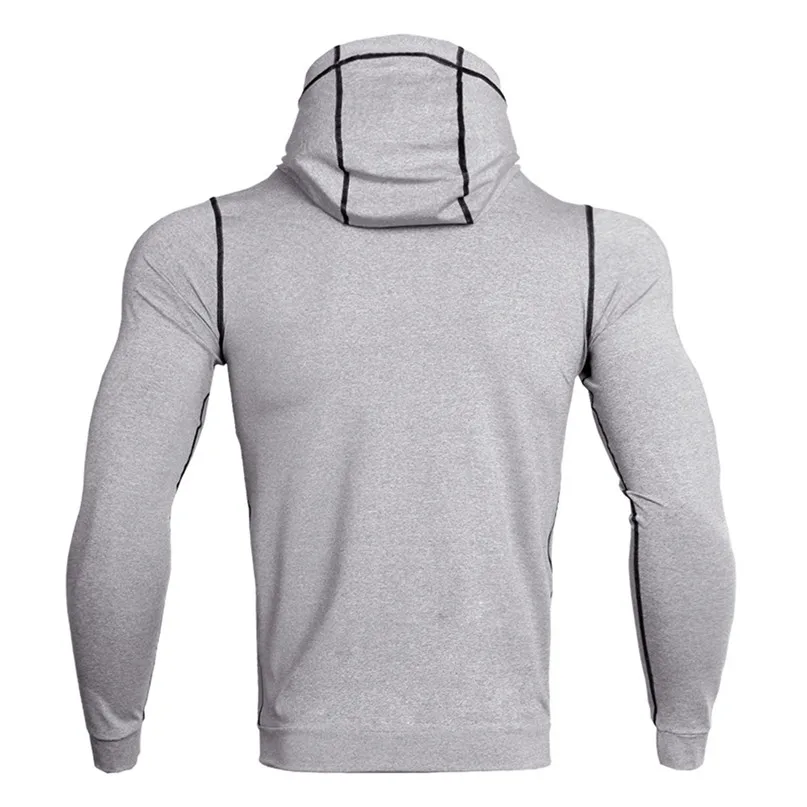 Men's quick-drying jacket tight breathable warm jacket autumn and winter running clothes fitness clothing long-sleeved sweater  (26)