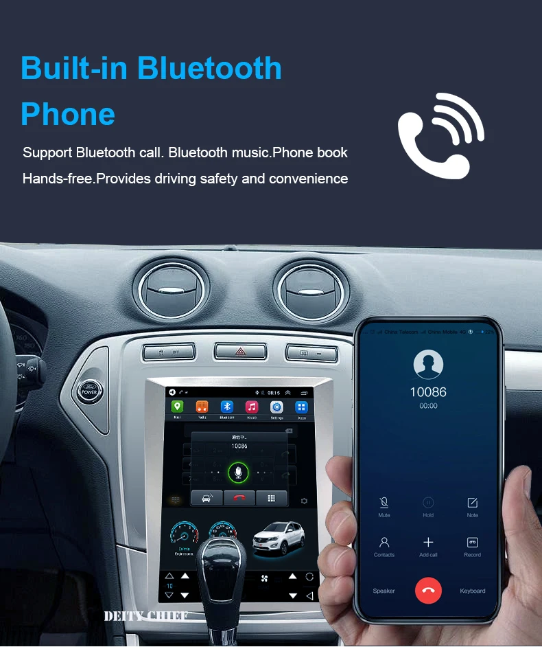 Discount 64GB Android8.1 Tesla style Car GPS Navigati for Ford Mondeo 2007-2010 yea Vertical  screen GPS multimedia radio navigaton 11