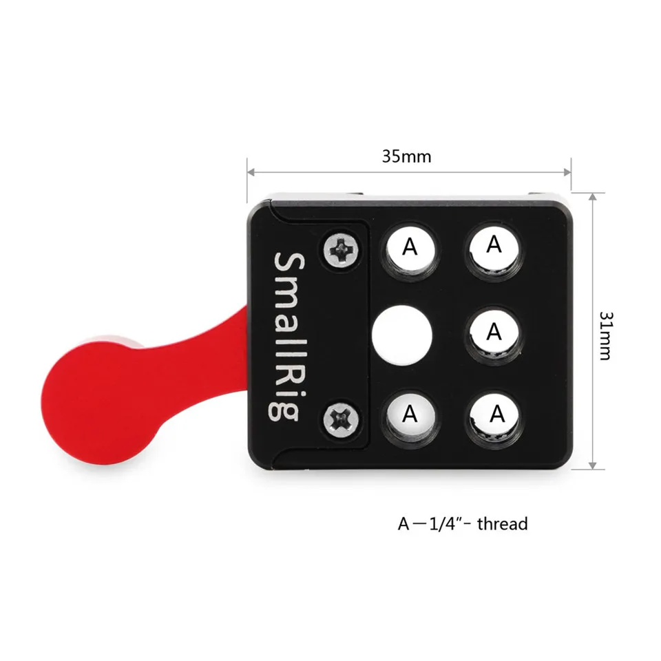 SmallRig Nato зажим быстросъемный зажим с резьбой 1/4 3/8 M2.5 для холодного башмака монитор Поддержка шаровая Головка-1885