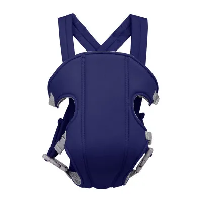 Детские регулируемые переноски хлопок Младенцы передний рюкзак переноски ребенка 3 в 1 Многофункциональный Безопасный слинг уход за ребенком продукт Перевозчик - Цвет: Navy Blue