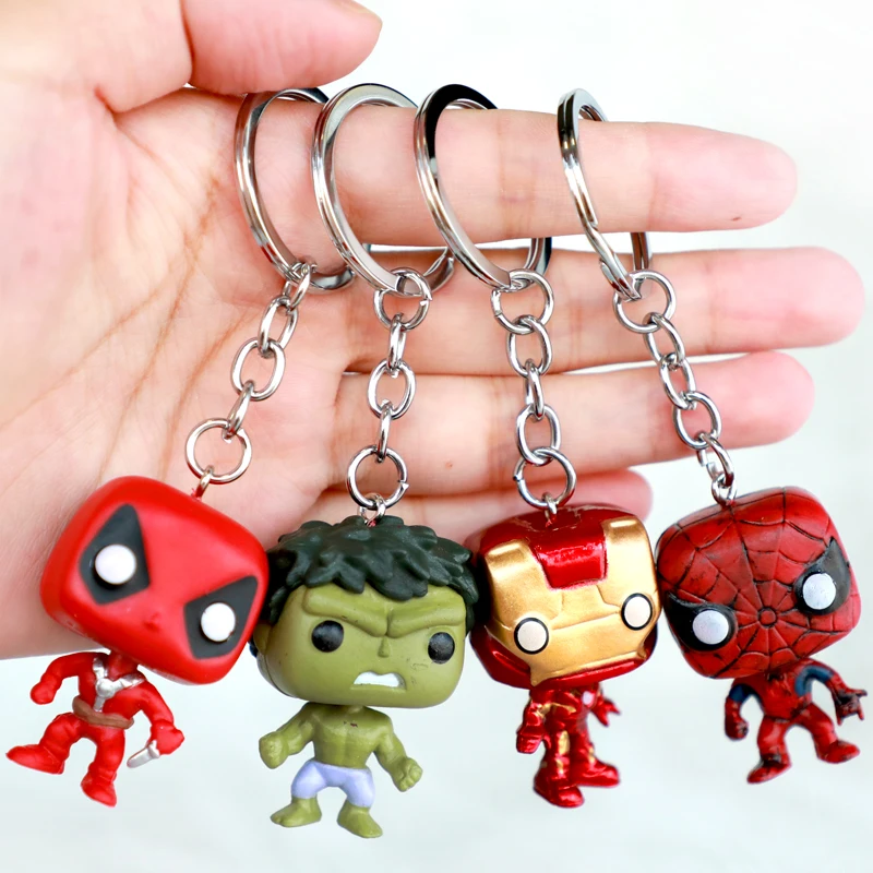 4Pcs/Set Marvel Iron Man Spiderman hulk 