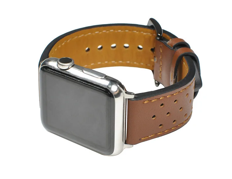 Новинка 2018 брендовый кожаный ремешок для часов Crazy Horse смарт Apple Iwatch 5 4 3 2 размер 38