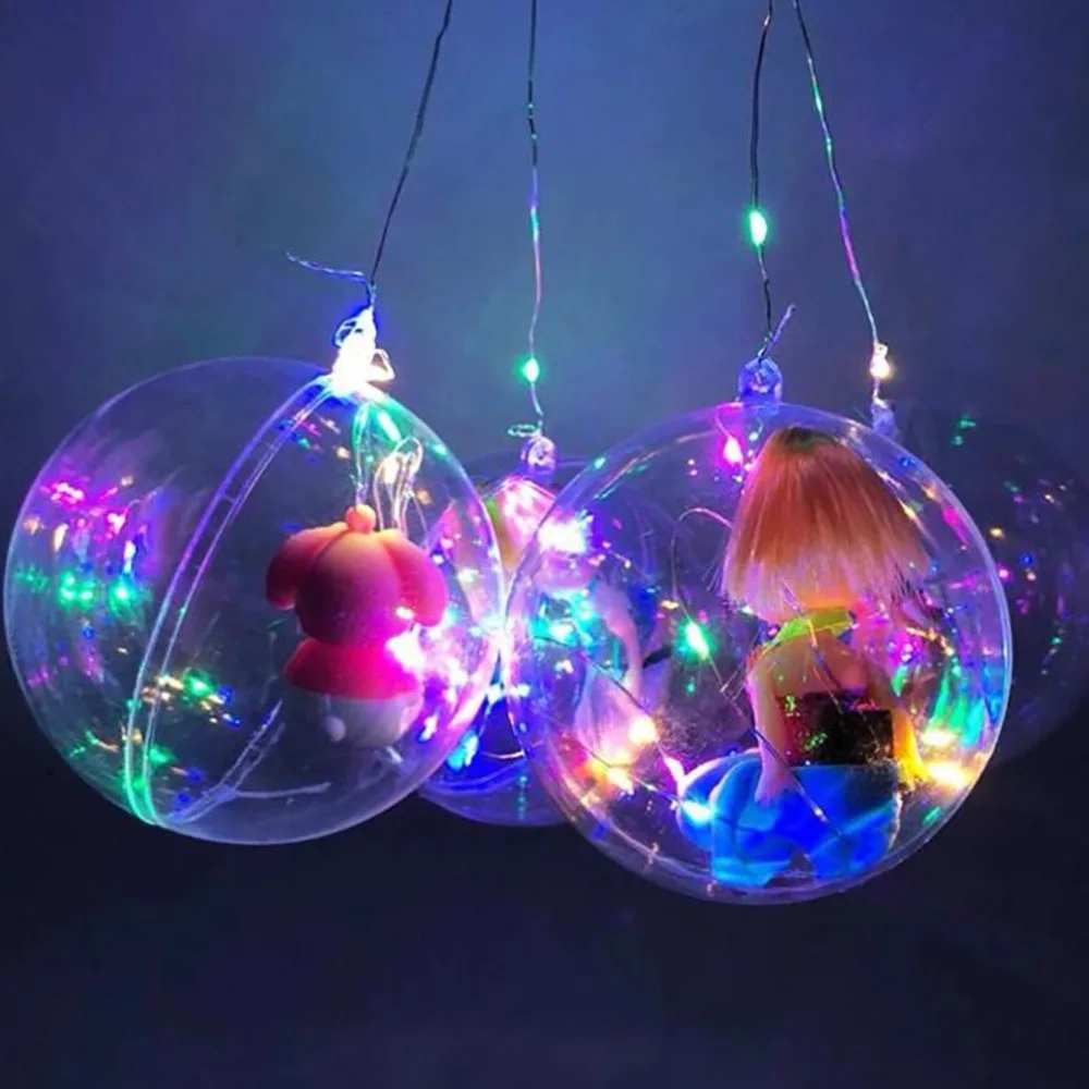 Handheld Light Up Clear Luminous Inflatable Balls Festival Celebration