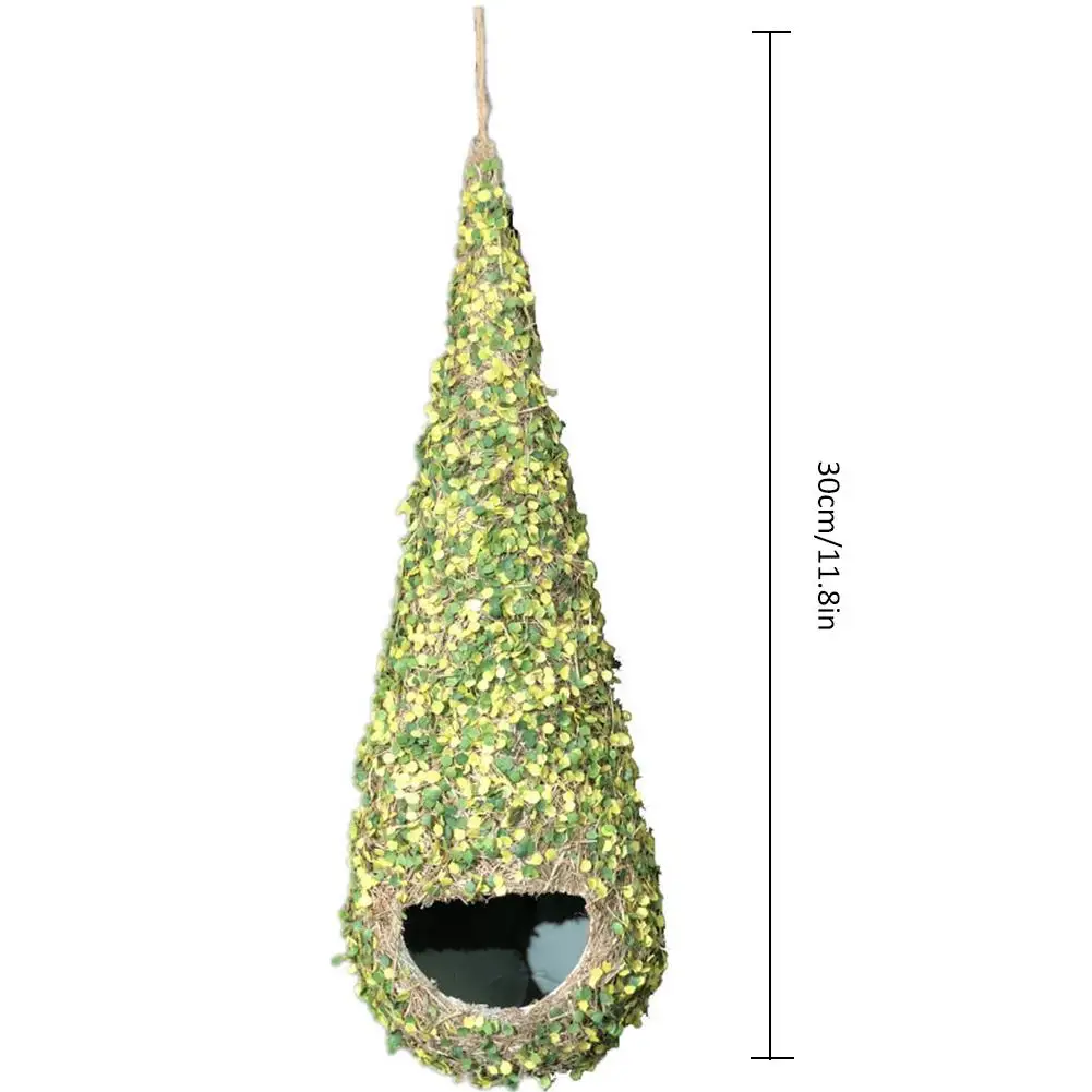 Искусственное растение соломенная плетеная Птичье гнездо украшение лес ремесло с яичником Птичье гнездо с зажимом зеленое Птичье гнездо