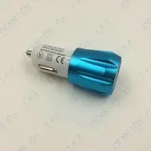 Металл Dual USB Порты и разъёмы автомобиля Зарядное устройство Light Up Автомобильный адаптер для Apple IPhone iPad Ipod Samsung Galaxy Motorola Android Nokia HTC 50 шт