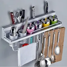 Smartlife креативная висящая стойка для специй с двумя отверстиями, кухонный нож на кухню стену полку, угловая полка, кухонная стойка для хранения