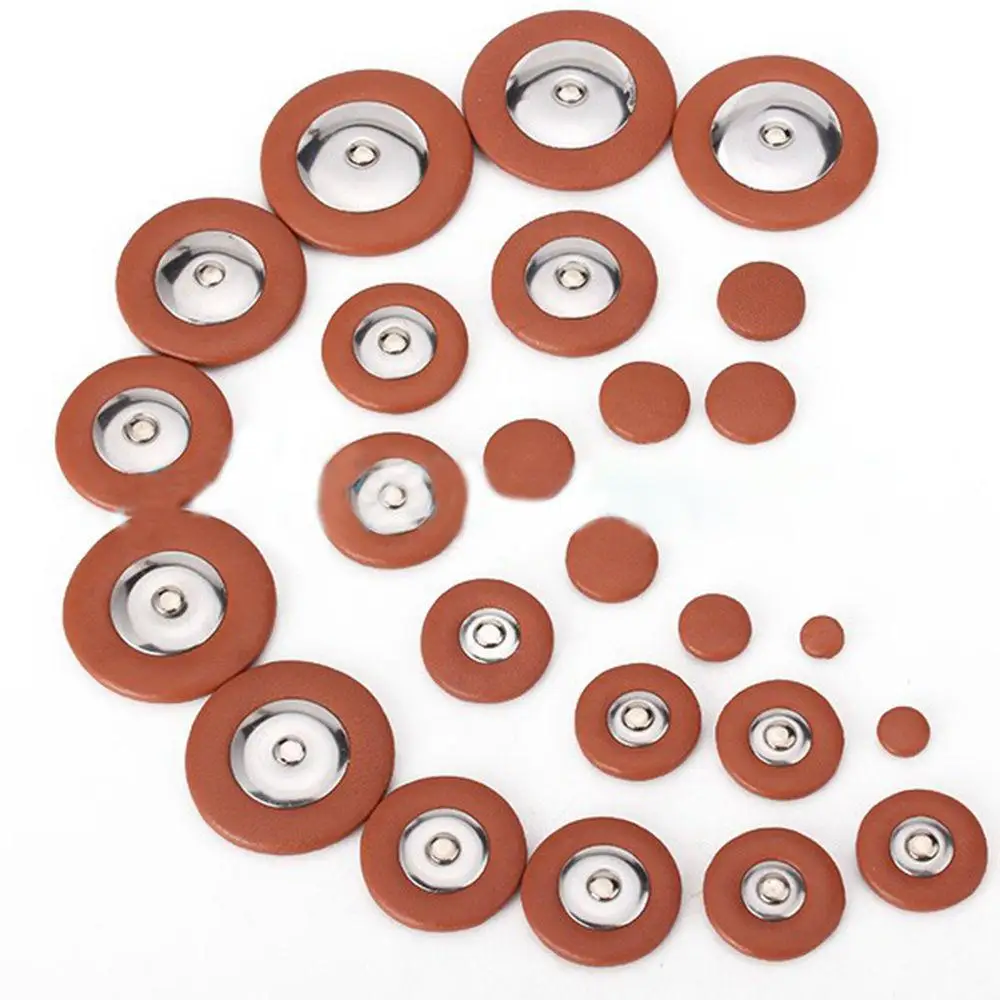 

25PCS Tenor Saxophone Sax Synthetic PU Leather Pads Accessories Coffee Color Repair Replacement Kit Wholesale Retail
