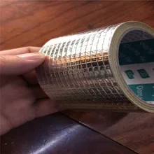 Авто теплоизоляция звукоизолирующий шумоизоляционный материал коврик 5 см Ширина Алюминий самоклеющаяся лента универсальная для крышки багажника