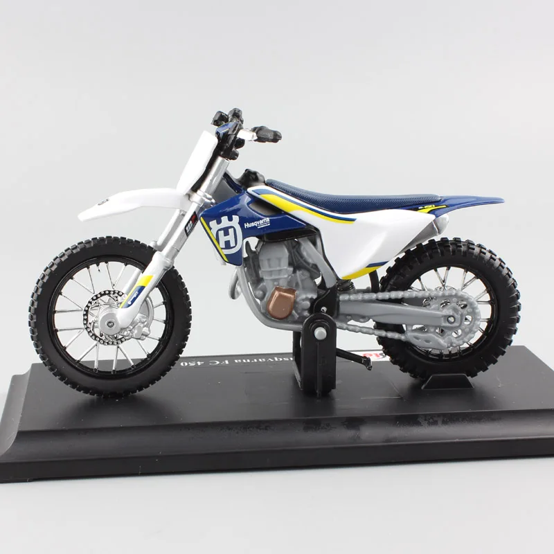 1/18 Масштаб Мини KTM Husqvarna FC 450 мотоцикл эндуро гоночный литье под давлением моделирование мотокросса Реплика металлическая модель автомобиля детские игрушки