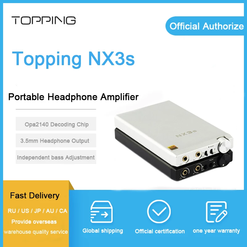 Топпинг NX3s Портативный USB усилитель для наушников OPA2140 IME49720 Мини HIFI аудио 3 5 мм