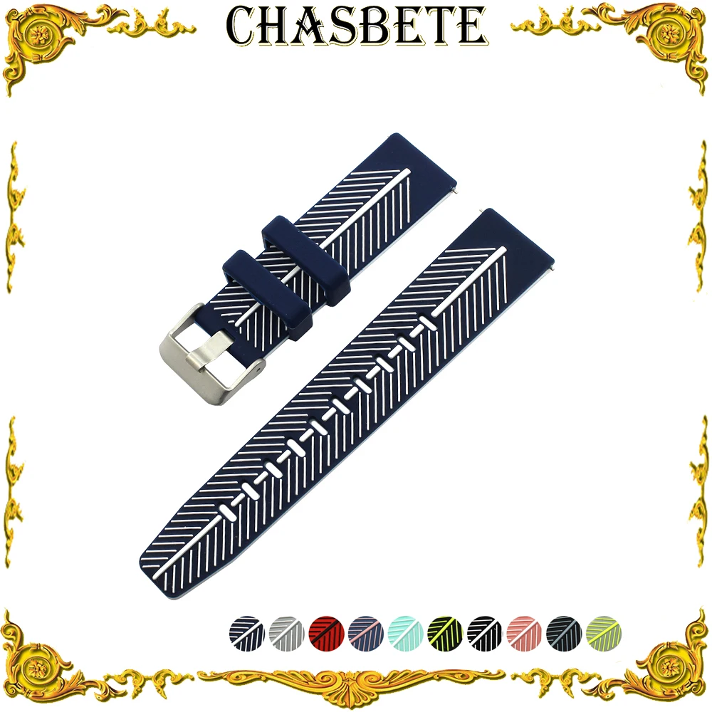 22mm Silicone Rubber Watch Band for Citizen Quick Release